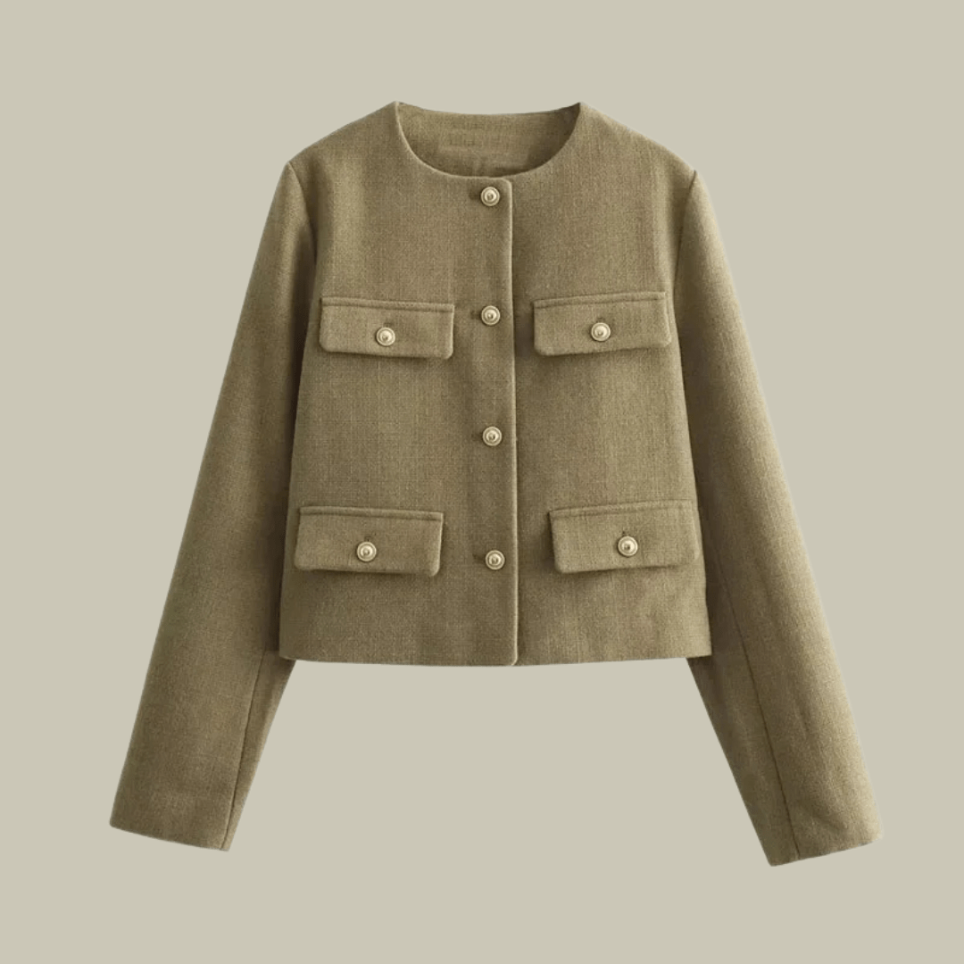 Kurze Minimalistische Damenjacke | SIMPLICITY™