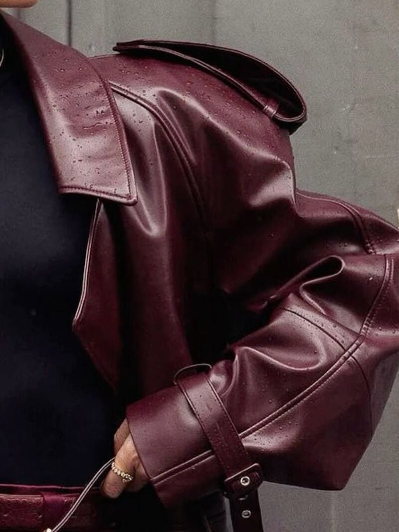 Veste Perfecto Rouge Femme