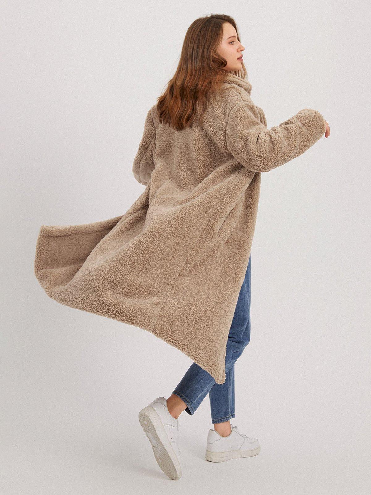 Lange Fleecejacke Damen | HANACOZY™