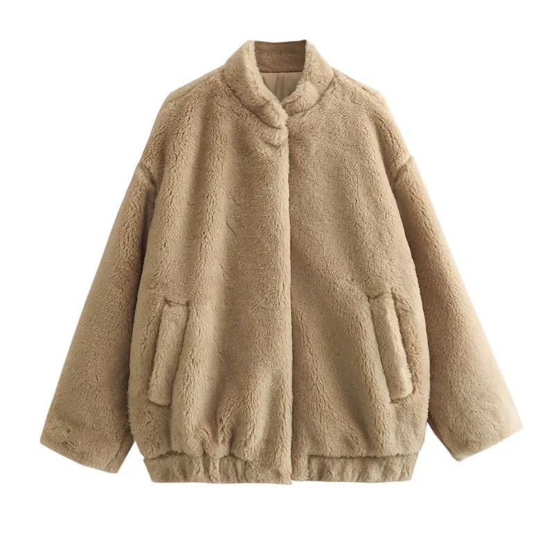 Oversize Fleecejacke Damen | COZYFLUFF™