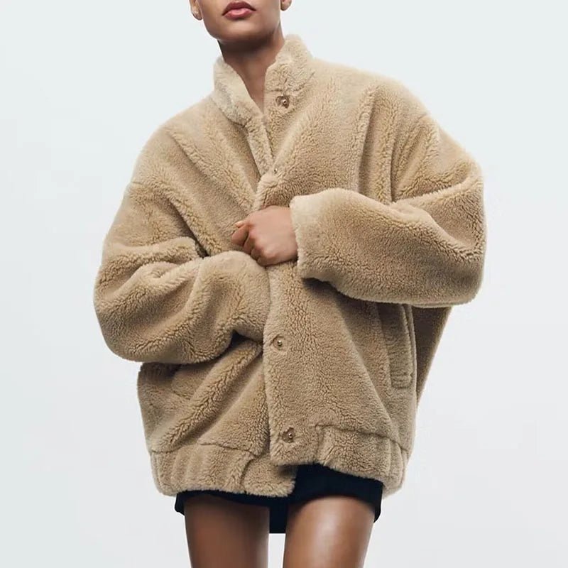 Oversize Fleecejacke Damen | COZYFLUFF™
