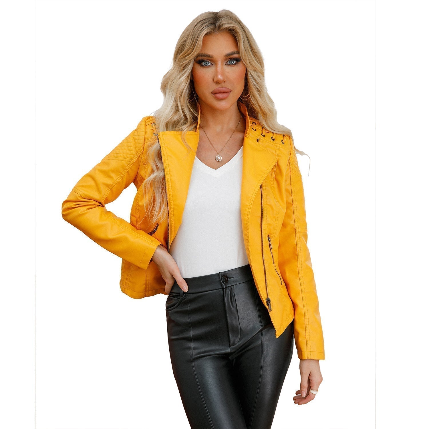 Trendige Damen Kunstlederjacke | GLAMLEATHER™