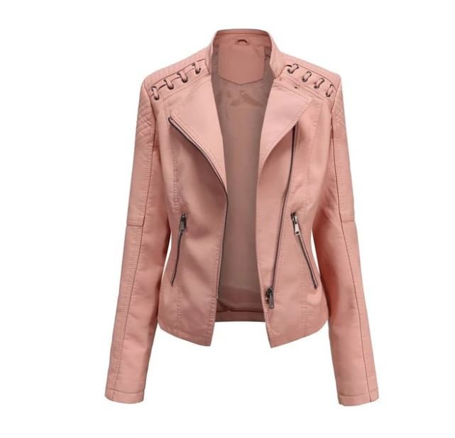 Trendige Damen Kunstlederjacke | GLAMLEATHER™