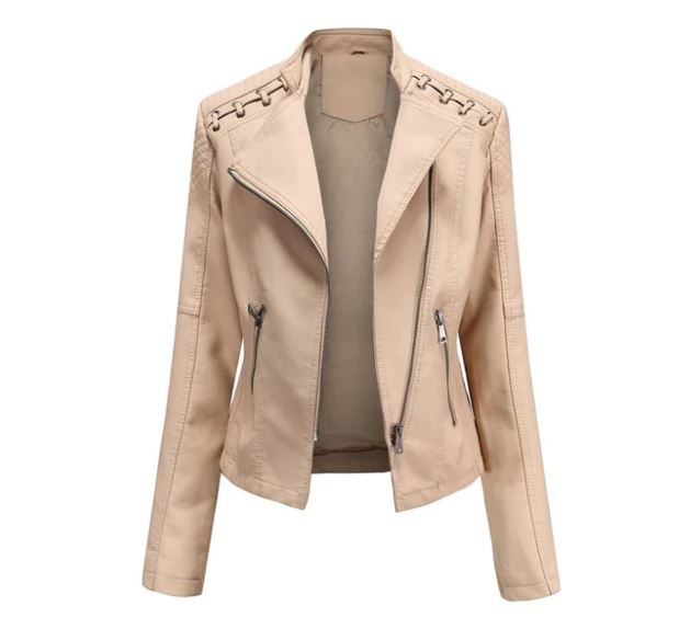 Trendige Damen Kunstlederjacke | GLAMLEATHER™