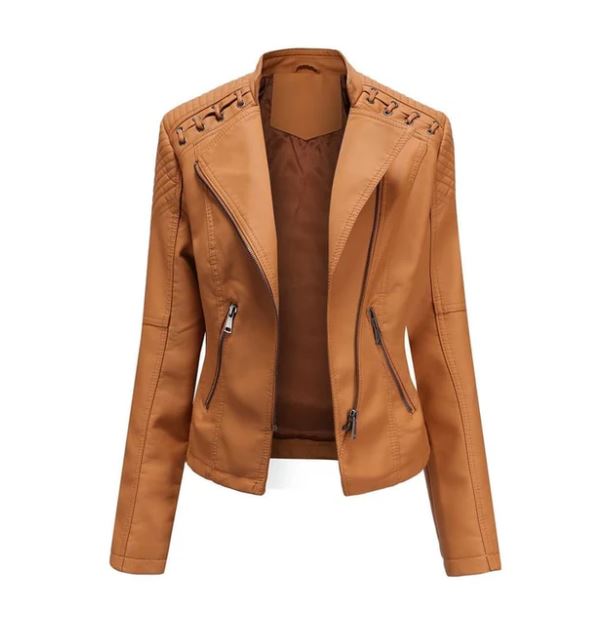 Trendige Damen Kunstlederjacke | GLAMLEATHER™