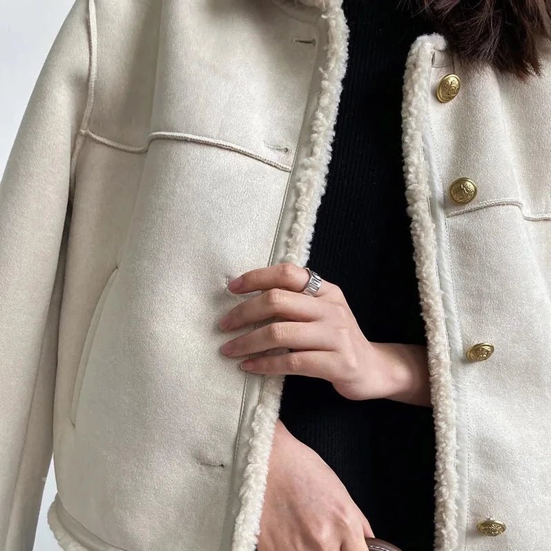 Damen Kunstwildlederjacke | LEONORA™