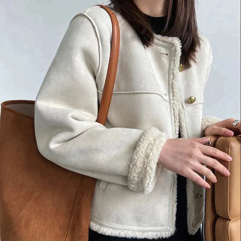 Damen Kunstwildlederjacke | LEONORA™