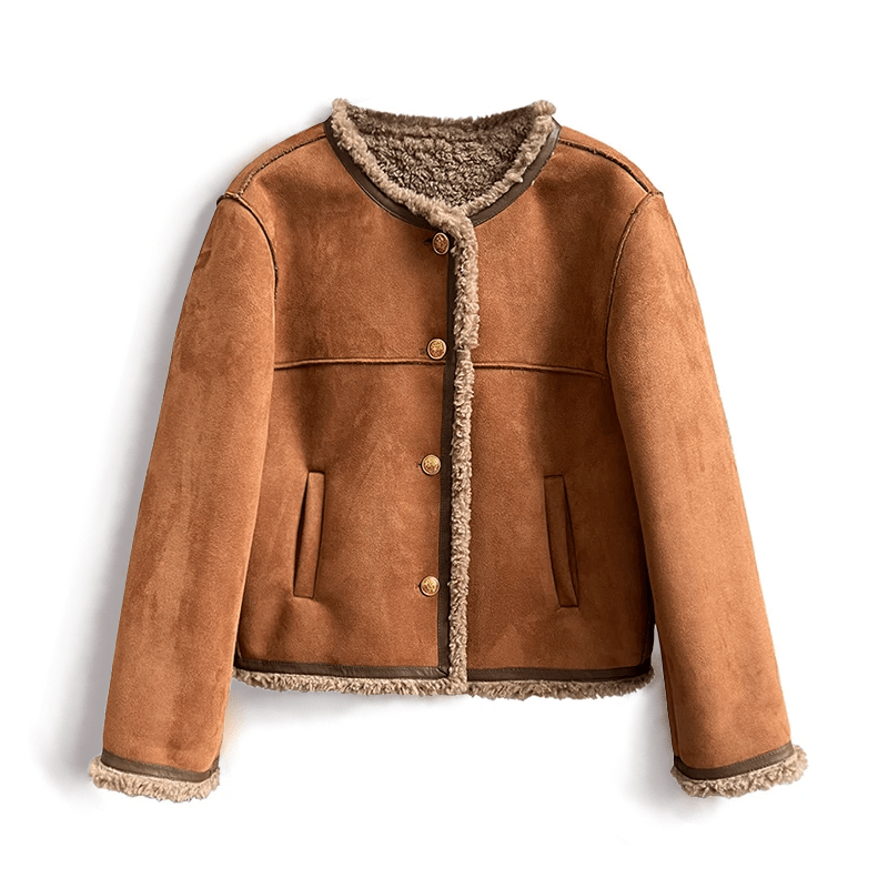 Damen Kunstwildlederjacke | LEONORA™