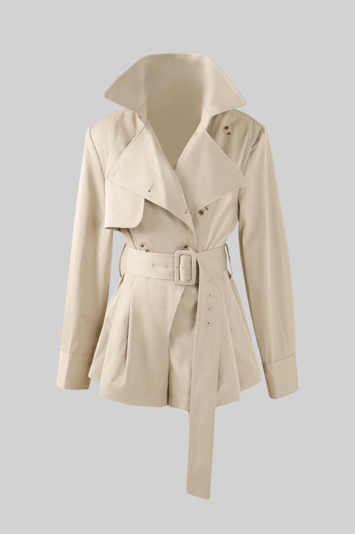 Veste Trench Courte Ceinturée - VIVIENNE - MYLES Boutique