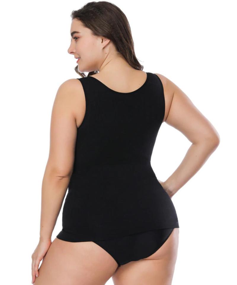 Débardeur Gainant 3 en 1 Femme Noir