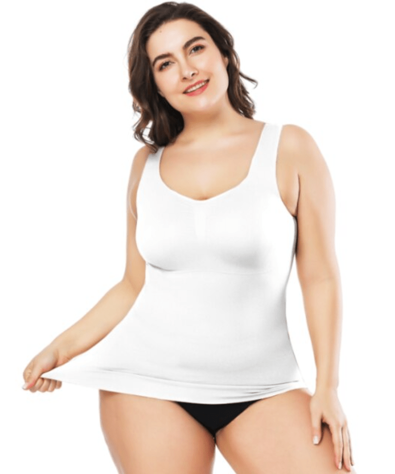 Débardeur Gainant 3 en 1 Femme Blanc