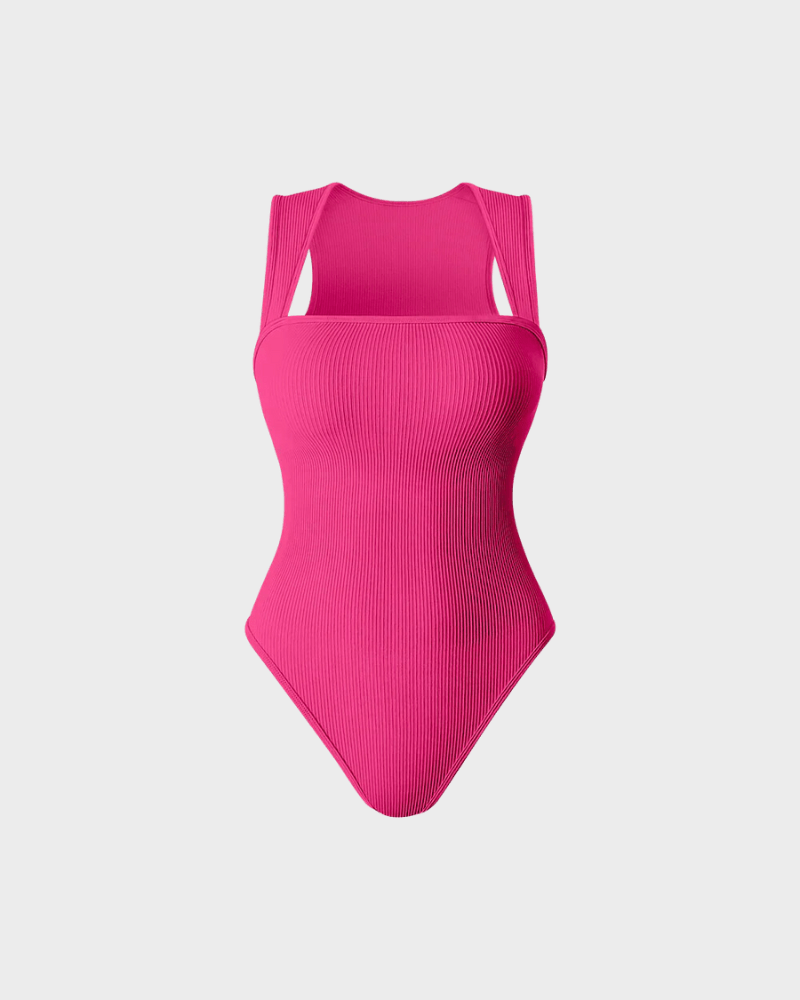 Body Gainant mit quadratischem Kragen | SLIMSHAPE™