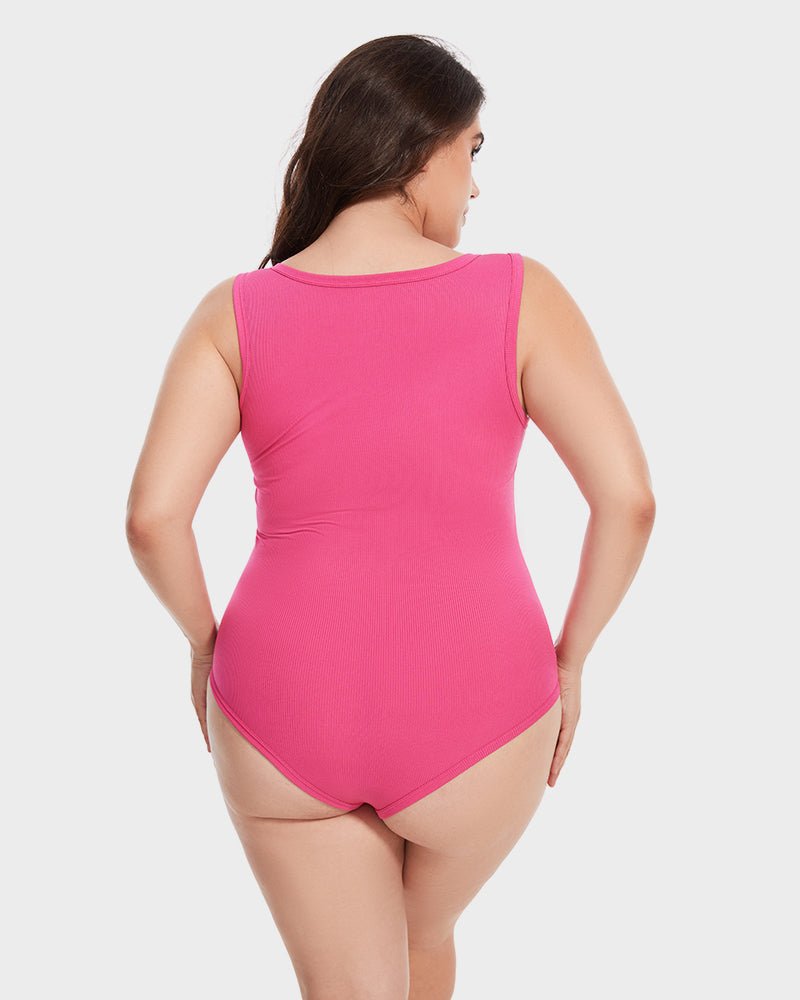 Body Gainant mit quadratischem Kragen | SLIMSHAPE™