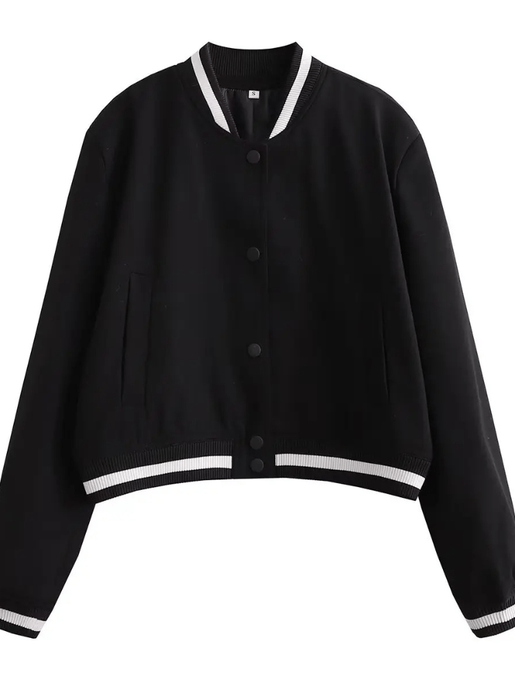 Bomberjacke mit Druckknöpfen | GLAMFIT