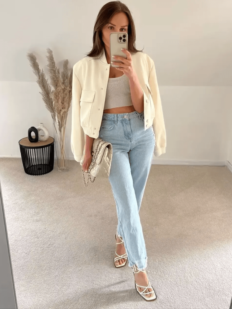 Bomberjacke mit Druckknöpfen | GLAMFIT