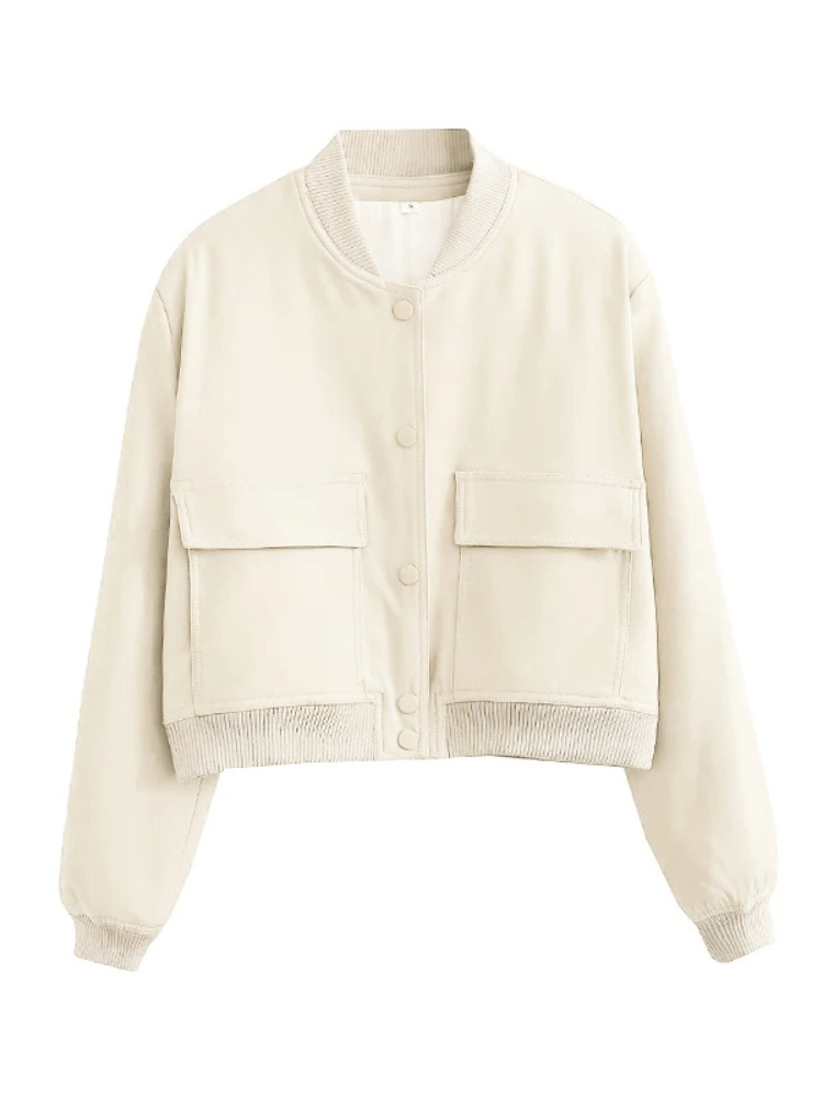 Bomberjacke mit Druckknöpfen | GLAMFIT