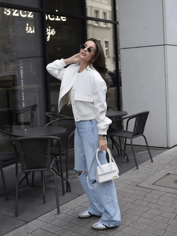 Bomberjacke mit Druckknöpfen | GLAMFIT