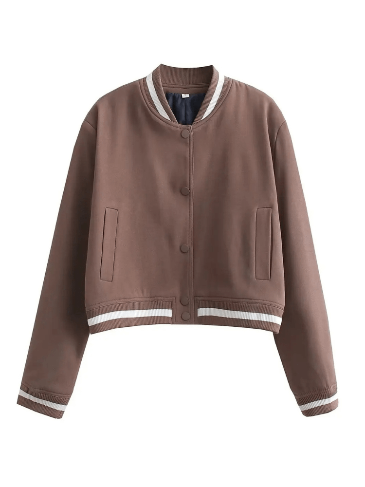 Bomberjacke mit Druckknöpfen | GLAMFIT