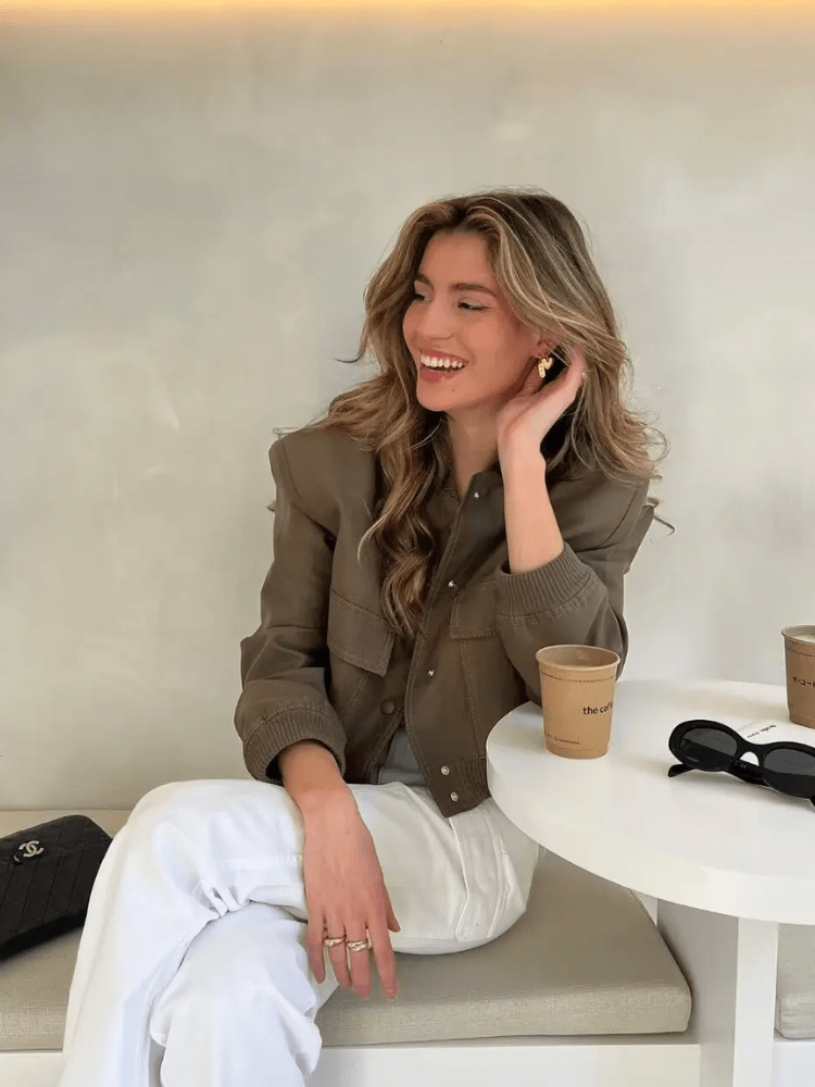 Bomberjacke mit Druckknöpfen | GLAMFIT