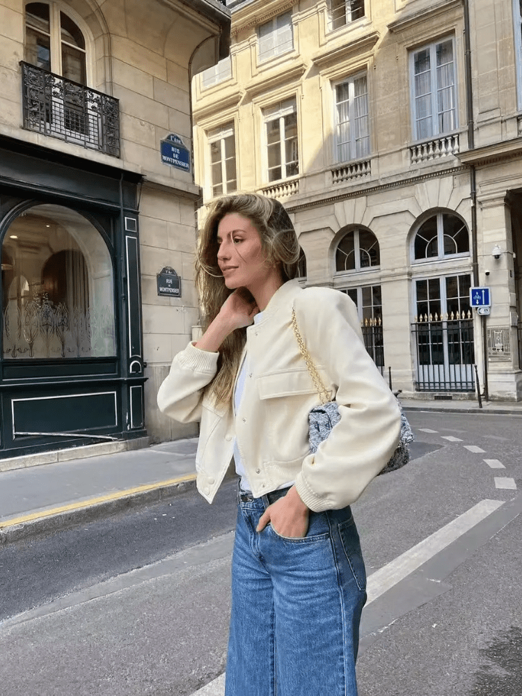 Bomberjacke mit Druckknöpfen | GLAMFIT