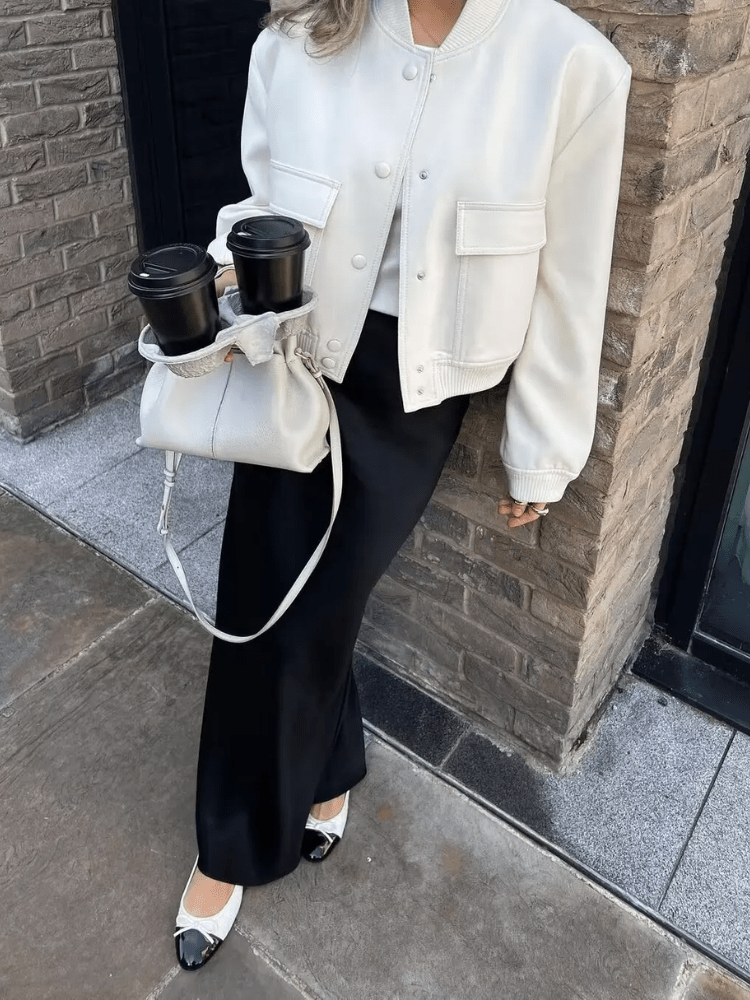 Bomberjacke mit Druckknöpfen | GLAMFIT
