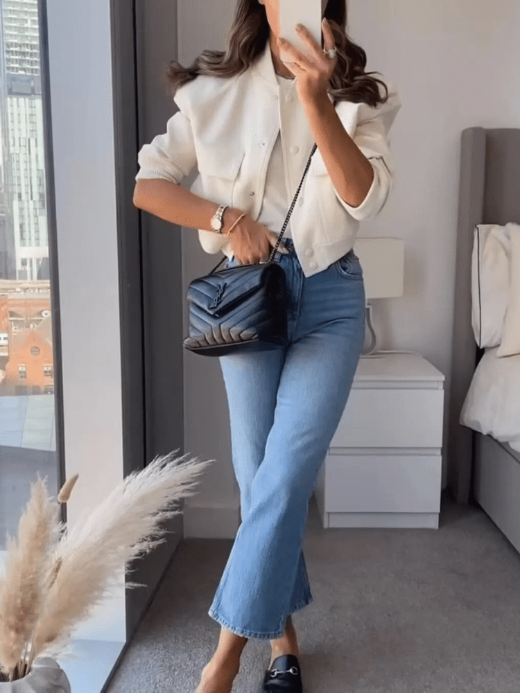 Bomberjacke mit Druckknöpfen | GLAMFIT