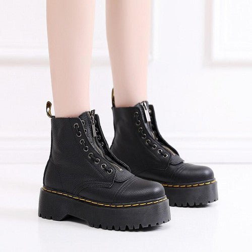 Plateauschuhe aus veganem Leder | RISEBOOTS™