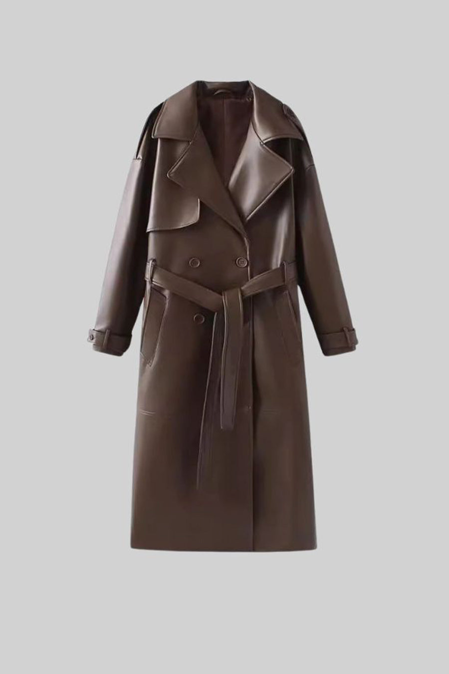 Trenchcoat Veganleder für Damen - LILI