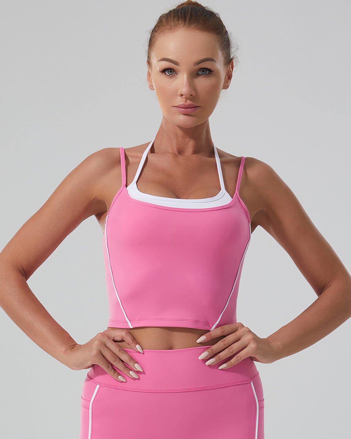 Crop Top Trägertop Rosa | FLEXPEARL