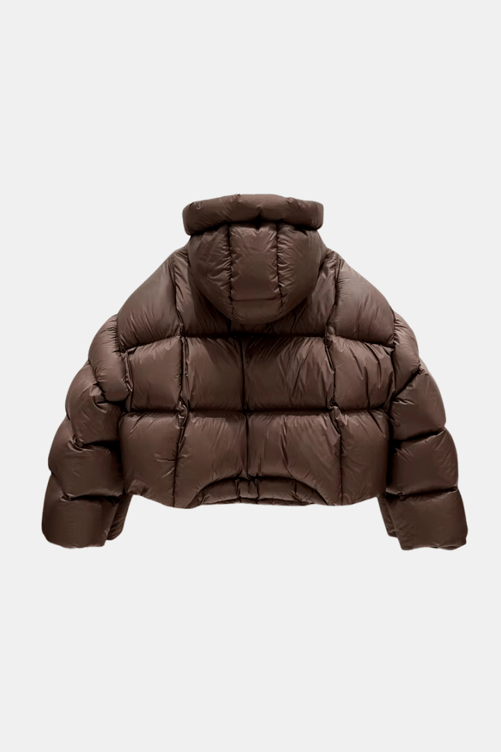 Oversize Damen Daunenjacke mit Kapuze | PUFFYGLOW