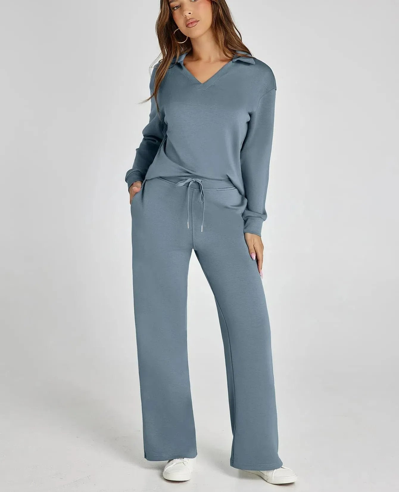 Damen Freizeit-Loungewear 2-teiliges Set | ELINA