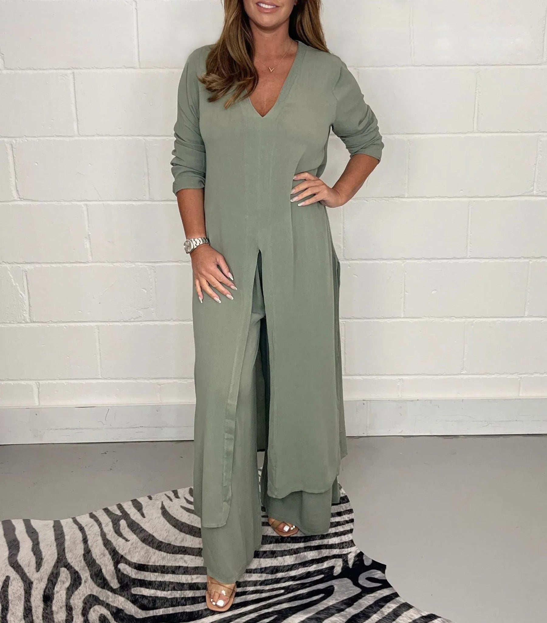 Elegantes Damen Zweiteiliges Langes Ensemble | LORENA