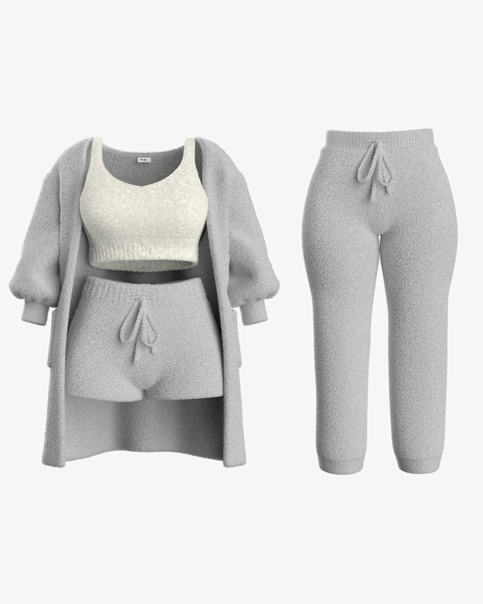 Damen Strick Kuscheliger Pyjama Set | COZYSEASON™