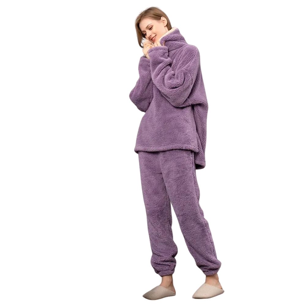 Fleece-Pyjama-Set mit Kapuze | WARMHOODIE™