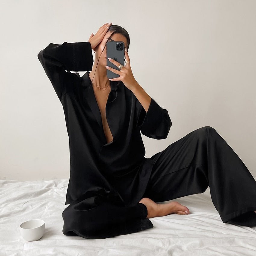 Ensemble Pyjama Seide Oversize Luxus | SILKYDREAM™