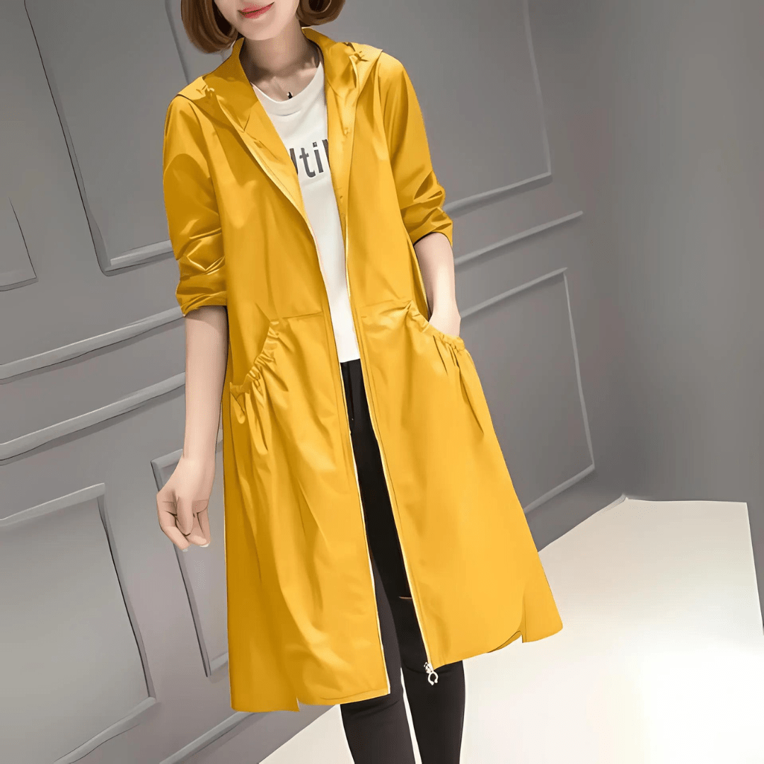 Eleganter Damen-Mid-Length-Regenmantel | RAINSTYLE™