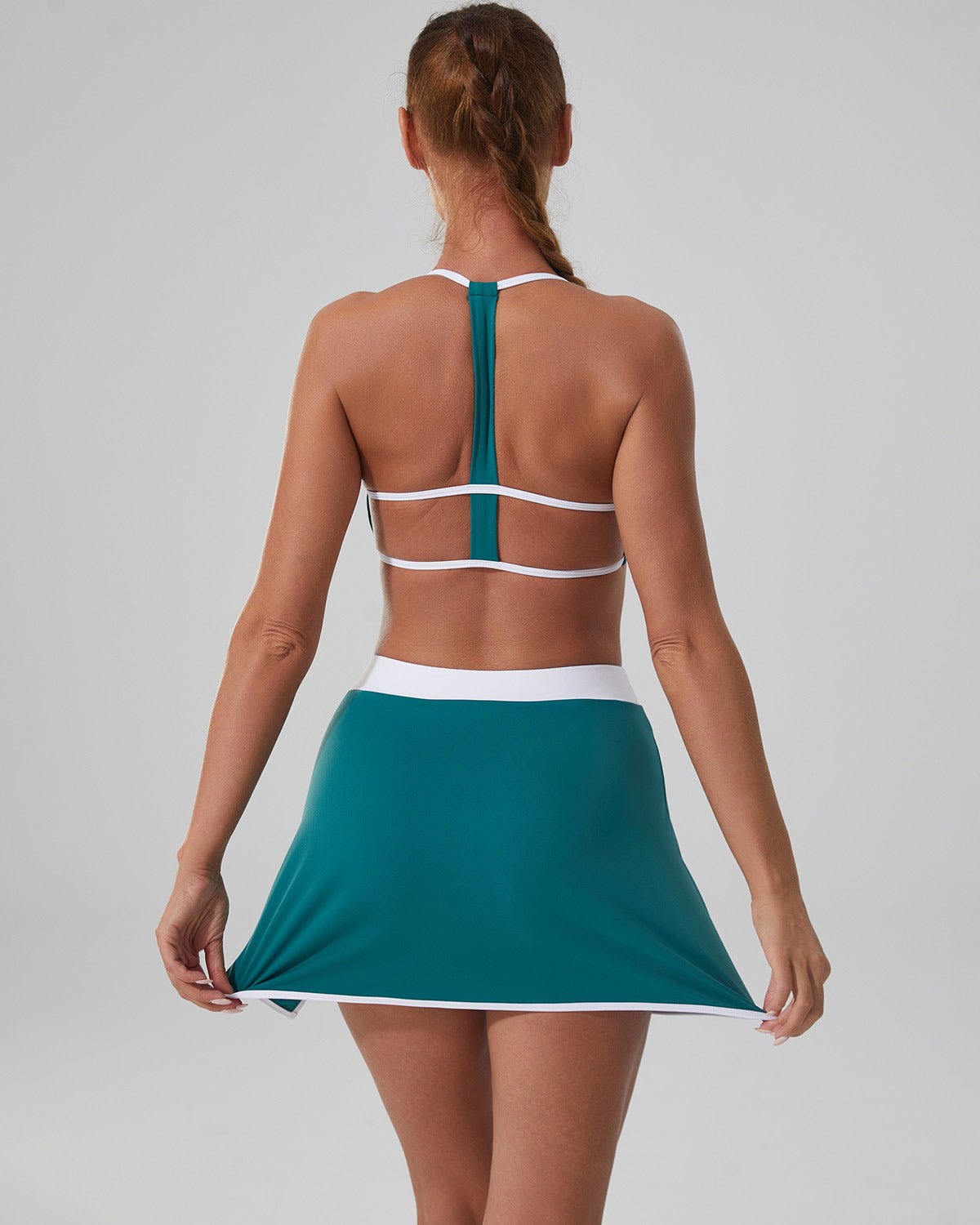 Eleganter Sportrock in Teal | FLEXPEARL™