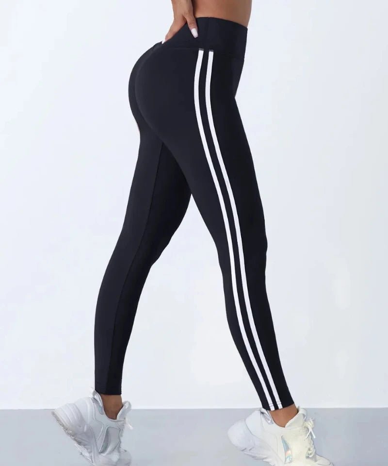 legging sport yoga taille haute noir 