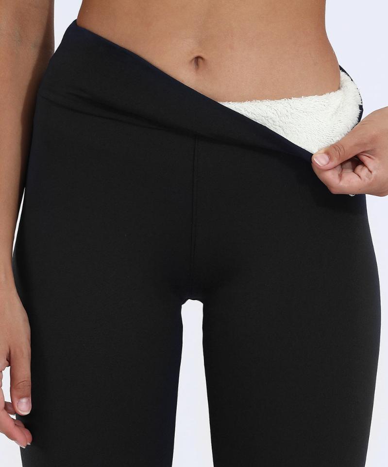 legging polaire hiver femme chaud