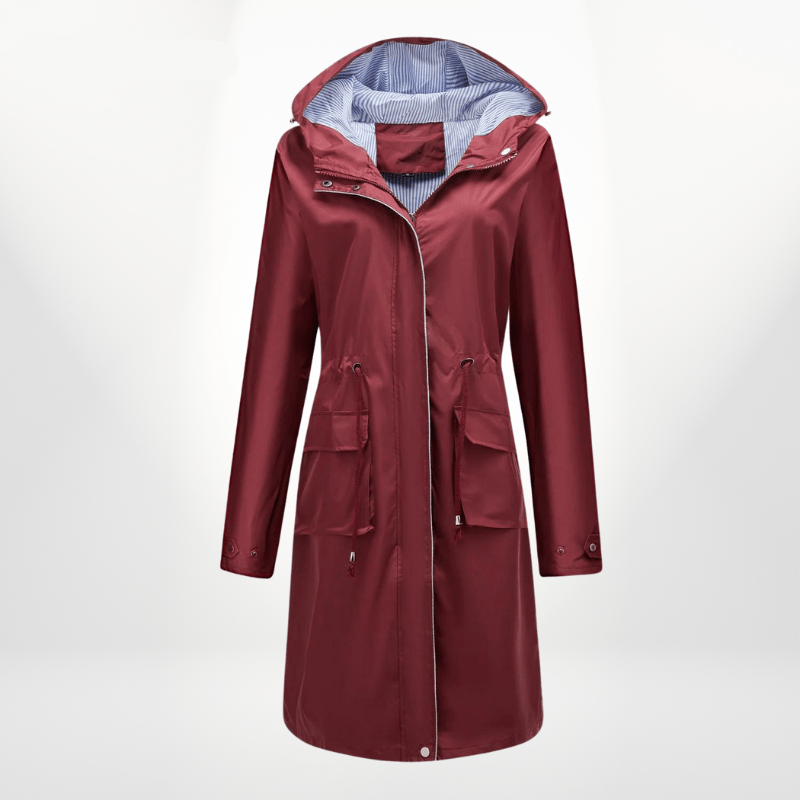 Taillierter Damen Regenmantel | RAINGLAM™