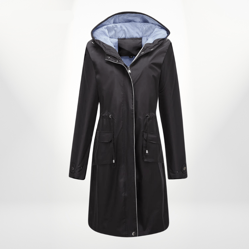 Taillierter Damen Regenmantel | RAINGLAM™