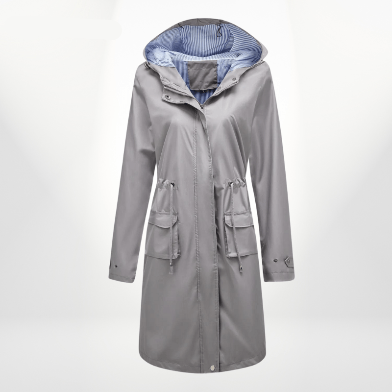 Taillierter Damen Regenmantel | RAINGLAM™