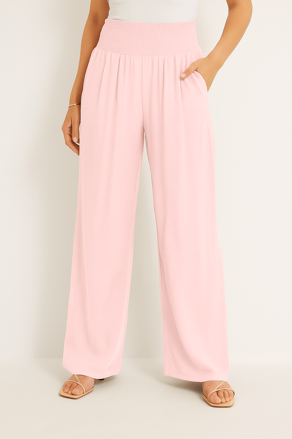 Damenhose mit elastischem Bund und weiter Schnitt | KARIN