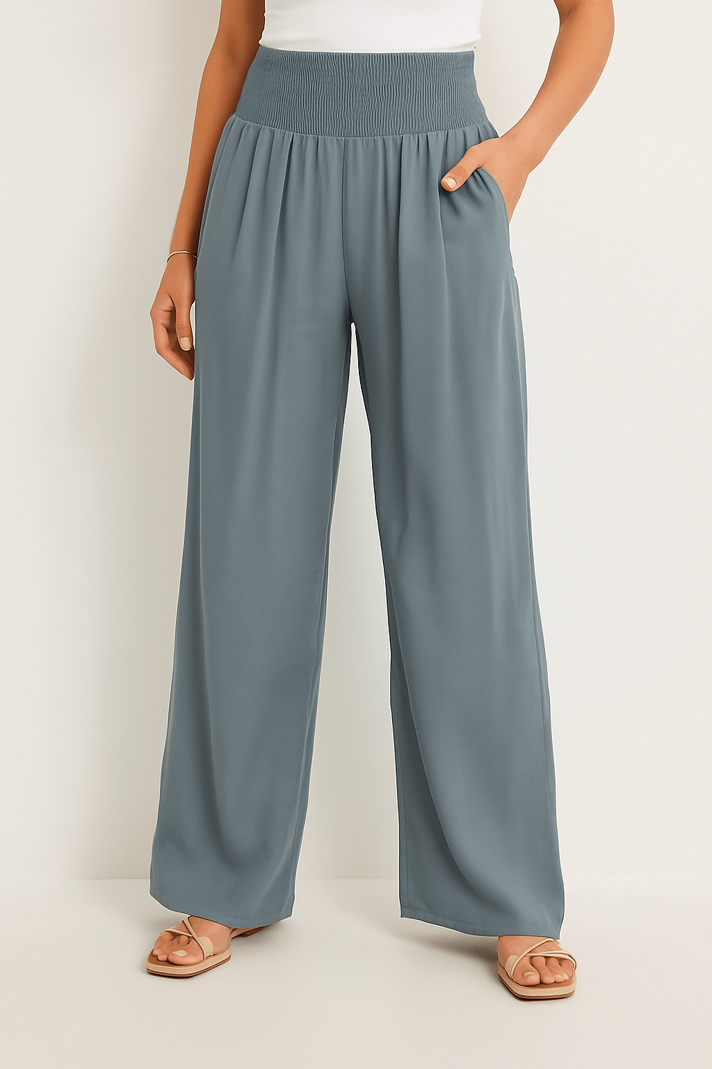 Damenhose mit elastischem Bund und weiter Schnitt | KARIN
