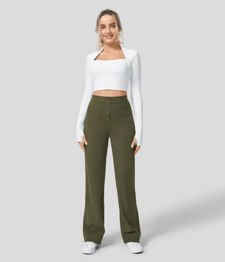 Damenhose Elastisch mit Hohem Bund | JADDEN