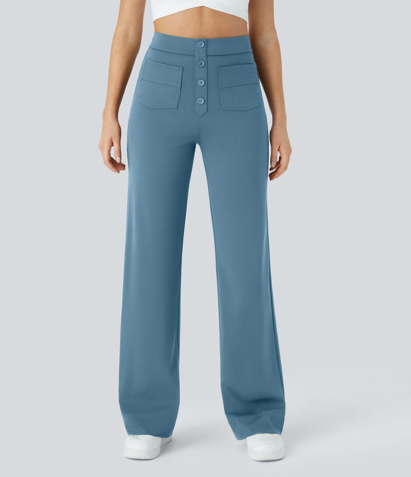 Damenhose Elastisch mit Hohem Bund | JADDEN