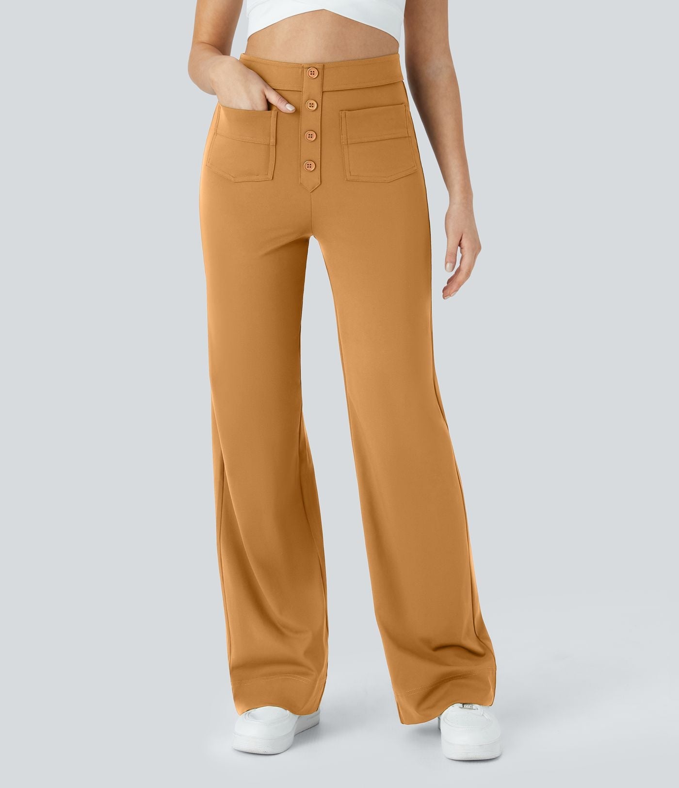 Damenhose Elastisch mit Hohem Bund | JADDEN