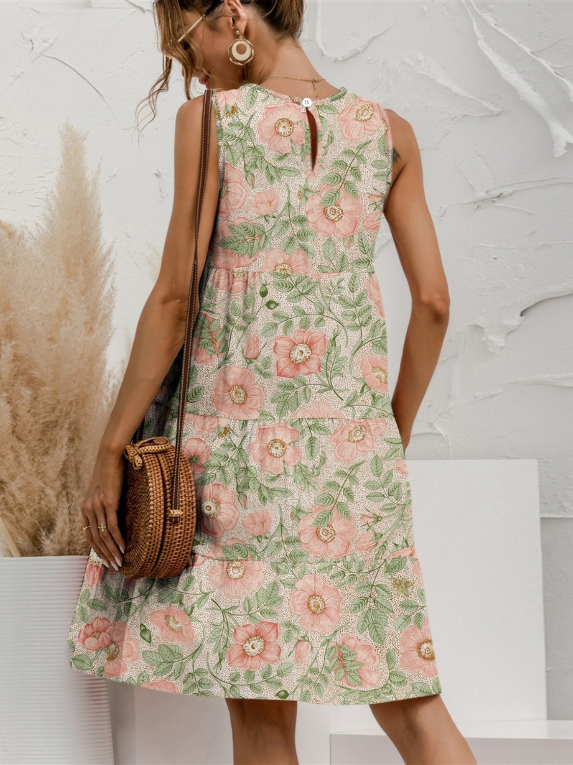 Ärmelloses Blumenkleid | GULIETA