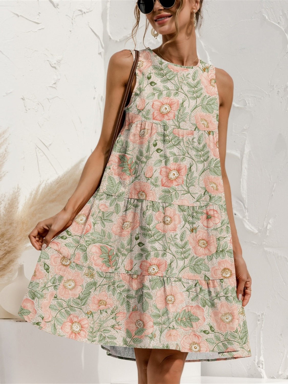 Ärmelloses Blumenkleid | GULIETA