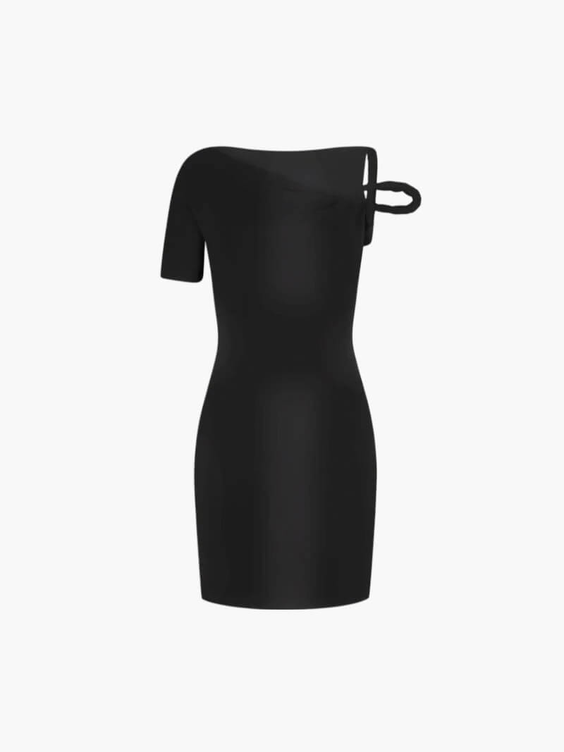 Moderne taillierte gedrehte Robe | TWISTGLAM™